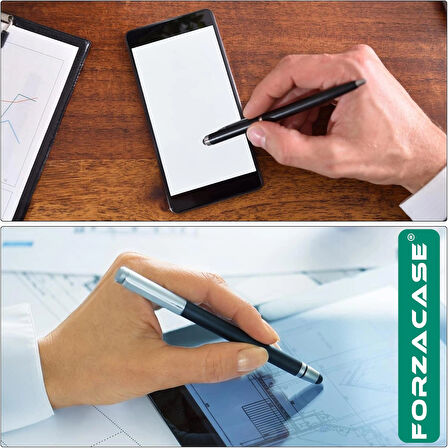 Forzacase Universal Telefon Tablet iPad 2in1 Tükenmez ve TouchPen Dokunmatik Kalem - FC1122