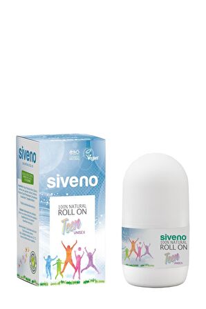 Siveno %100 Doğal Roll On Unısex Deodorant Ter Kokusu Önleyici Bitkisel Leke Bırakmayan Vegan 50 ml