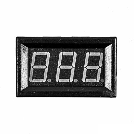 0.56 inç 3.5-30V 2 Kablolu DC Kırmızı Voltmetre