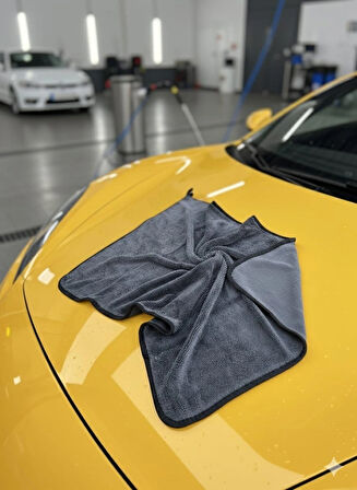 Mikrofiber iz Bırakmaz Oto Kurulama Bezi , Yoğun Su Çekme Gücü Kirpi Bez 50x70 ( 1 Adet )