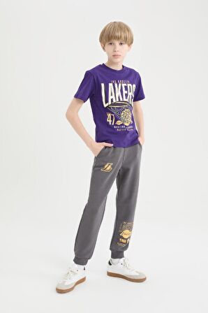 DeFacto Erkek Çocuk NBA Los Angeles Lakers Beli Paçası Lastikli Cepli Eşofman Altı D9558A825SPAR148