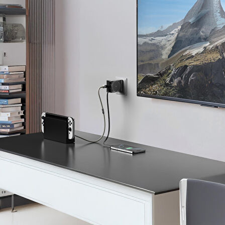 Sharge Retractable 65 GaN Şarj Cihazı