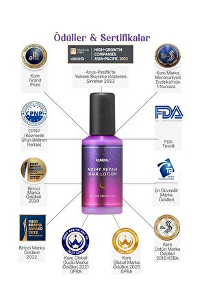 Kuru Saçlar İçin Yoğun Besleyici Saç Losyonu KUNDAL Night Repair Hair Lotion (Into The Dream)