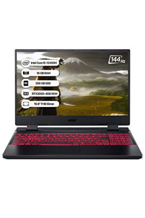 Acer Nitro 5 NH.QFJEY.00A-16 Intel Core i5 12450H 16GB 256GB SSD RTX3050-4GB Freedos 144Hz 15.6" Taşınabilir Bilgisayar