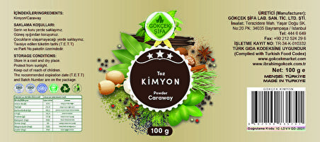 Kimyon (CUMİN) 100 Gr.
