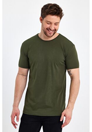Erkek Bisiklet Yaka Basic Tişört
