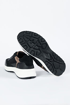 %100 Deri Sneaker Spor Ayakkabı