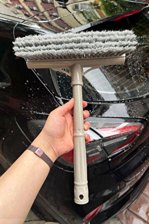 Fırçalı Cam Sil 22cm , Çevirmeli Sopalara Uyumlu Oto Fırçası ( 1 Adet )