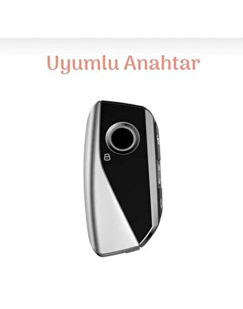 Bmw i7 X7 G07 LCI iX X1 X1 U11 7 Seri G70 G09 XM U06 G81 M3 2023 Anahtar Kılıfı Beyaz-Gold