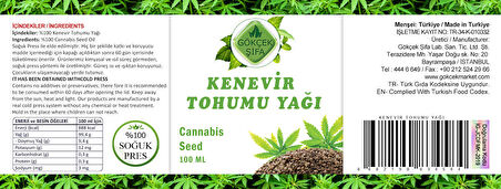 Kenevir Tohumu Yağı