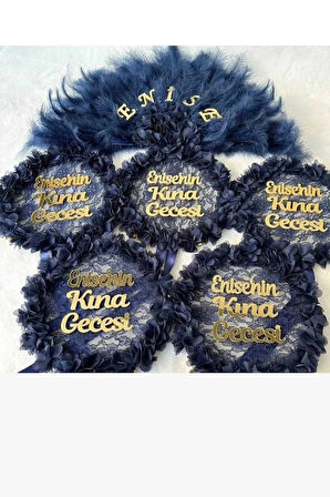 Gelin Yelpazesi ve Gelin tefi Kına Malzemesi 1 Yelpaze 5 Adet Tef Kına Malzemesi