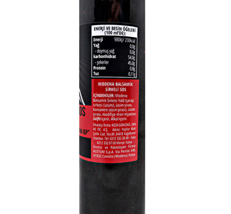 Acetum Balsamik Glaze Sosu (Blaze) 380 ml