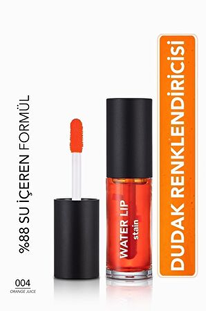 Flormar Kalıcı Mat Dudak Tint'i (turuncu) - Water Lip Stain - 004 Orange Juice - 8682536042192