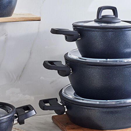 Karaca Biodiamond Powerful 14 Parça Tencere Seti