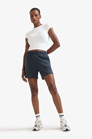 DeFactoFit Standart Fit Sporcu Kısa Paça Modal Şort