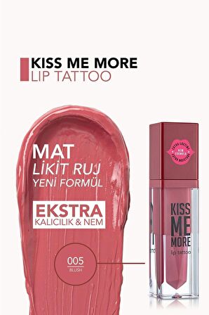 Flormar Uzun Süre Kalıcı Mat Ruj - Kiss Me More-005 Blush-8682536040662