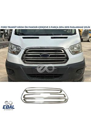 Ford Transit Krom Ön Panjur+Çerçeve 5 prç. 2014-2019 P.Çelik