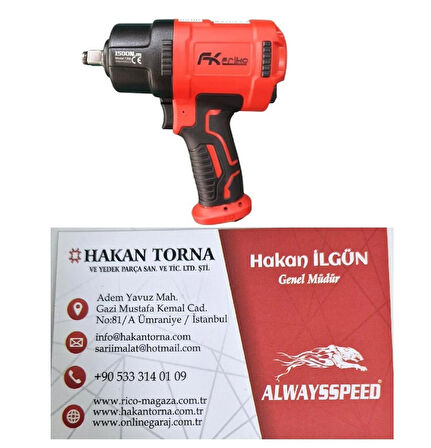 Friko 1/2 1500Nm Havalı Somun Sökme Sıkma Tabancası