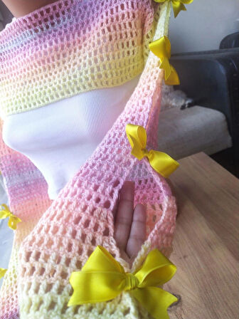 File Desen Kurdeleli Bahar Bolero Handmade