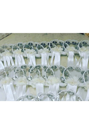 Lazer Kesim Gül Ve Kurdale Ile Süslenilmiş Plastik Tef Kına Defi Kına Malzemesi 10 Adet