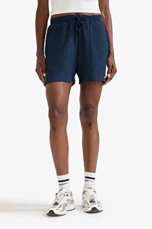 DeFactoFit NBA Brooklyn Nets Standart Fit Kısa Paça Krinkıl Kumaş Şort