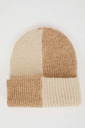 DeFacto Kadın Dokuma Etiketli Yün Akrilik Triko Bere A5632AX24WNBN1