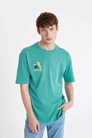 DeFacto Looney Tunes Oversize Fit Bisiklet Yaka Kısa Kollu Tişört B5505AX24SPGN1046