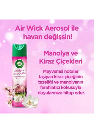 AİR WİCK AEROSOL MANOLYA & KİRAZ ÇİÇEĞİ 300ML