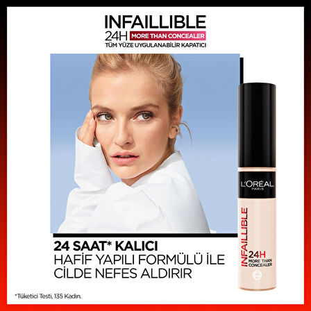 L'Oréal Paris Infaillible 24H Tüm Yüze Uygulanabilir Kapatıcı - 323 Fawn