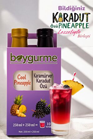 Serin Yaz İkilisi Cool Pineapple & Karamürverli Karadut Özü 2'li Set
