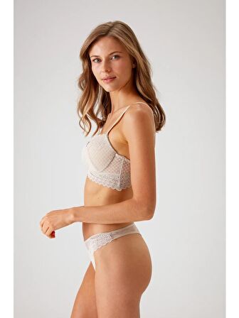 Pierre Cardin Dantelli Push Up Sütyen Takım Taş