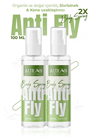 2'li Sivrisinek & Kene Kovucu Bitkisel Sprey %100 Doğal Vücut Koruyucu Sprey 2X Set 100ml