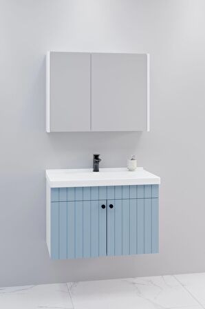 Avien 80 Cm Banyo Dolabı Bgn Aynalı  - Boy Dolap Hariç