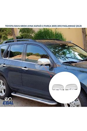Toyota Rav 4 Krom Ayna Kapağı 2 prç. 2005-2012 Paslanmaz Çelik