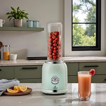 Karaca Retro Personal Kişisel Smoothie Blender Green