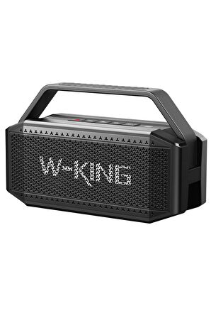 W-KING D9-1 Bluetooth Hoparlör 100W Boombox 40S Dinleme IPX6 Kablosuz Stereo TWS Ses Bombası Siyah