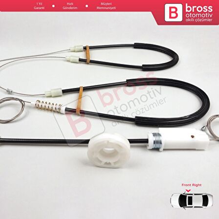 Porsche Boxster MK2 Cayman 987 2004-2013 Convertible Coupe 98754207601 İçin Sağ Cam Kriko Tamir Seti