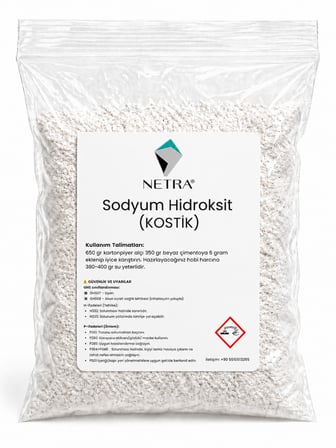 Lavabo Açıcı Süper Etkili Kostik Pul Kostik 5 Kg Şeffaf Pakette Gönderilmektedir.