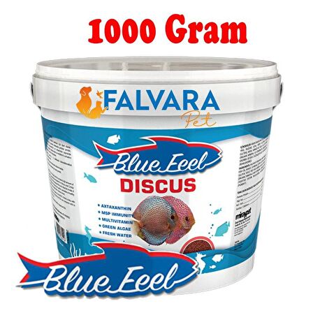 1000 Gram Blue Feel Discus (1,2-2 mm) Kovadan Bölme Balık Yemi