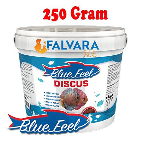 250 Gram Blue Feel Discus (1,2-2 mm) Kovadan Bölme Balık Yemi