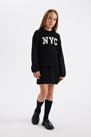 DeFacto Kız Çocuk Siyah Basic Düz Okul Şort Etek A7172A824WNBK27