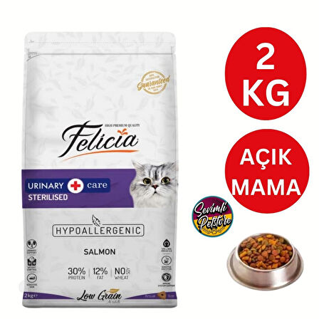 Felicia Sterilised Somonlu Kısır Kedi Maması 2 Adet x 1 Kg Açık Mama