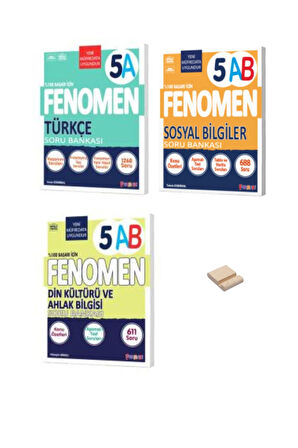 5. Sınıf A Serisi Türkçe Sosyal Bilgiler ve Din Soru Bankası 3lü Set