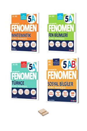 5. Sınıf A Serisi Matematik Türkçe Fen ve Sosyal Soru Bankası 4lü Set