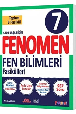 Fenomen Okul 2024 7. Sınıf Fen Bilimeri Fasikül Seti