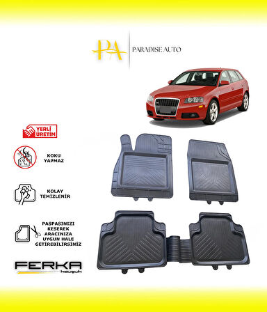 Audi A3 2004-2012 Uyarlanabilir Universal Havuzlu Paspas
