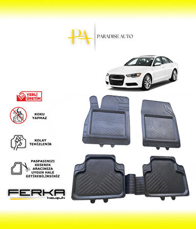 Audi A6 2011-2018 Uyarlanabilir Universal Havuzlu Paspas
