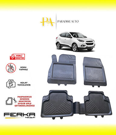 Hyundai ix35 2010 ve Üstü Uyarlanabilir Universal Havuzlu Paspas
