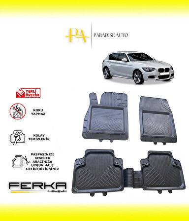Bmw 1 Serisi F20 2011-2017 Uyarlanabilir Universal Havuzlu Paspas