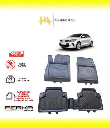 Kia Rio 3 2011-2016 Uyarlanabilir Universal Havuzlu Paspas